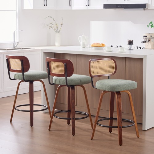 Set swivel bar stools - 3,